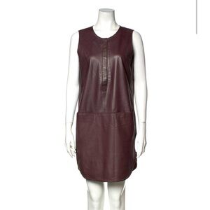Rebecca Taylor Lamb Leather Mini Dress Sz 8